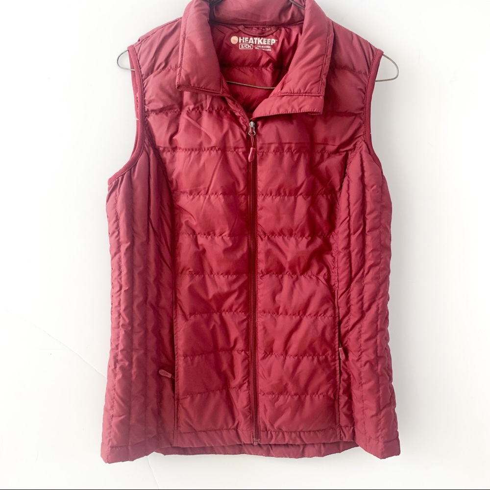 Heatkeep red puff vest